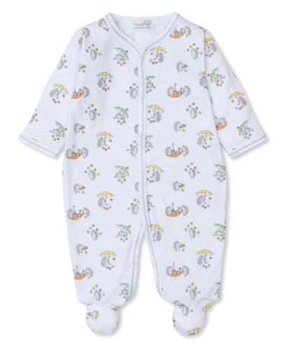 Hedgehogs Fall Showers Footie PRT - Multi