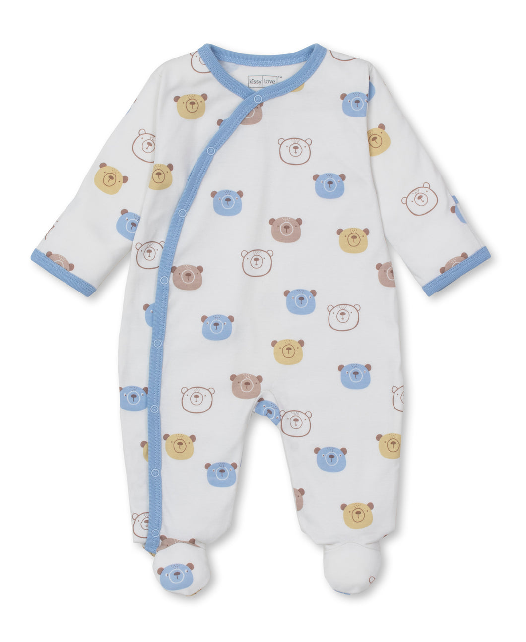 Bear Talk Footie PRT - Multi Blue