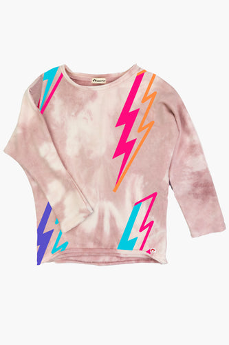 Slouchy Sweatshirt - Pink Marble