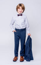 Load image into Gallery viewer, 2-PC Stretchy Mod Suit - Indigo Wales Check