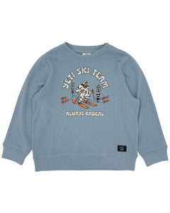 Yeti Ski Team Hacci Pullover - Washed Indigo