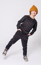 Load image into Gallery viewer, Revel Crewneck - Black Houndstooth