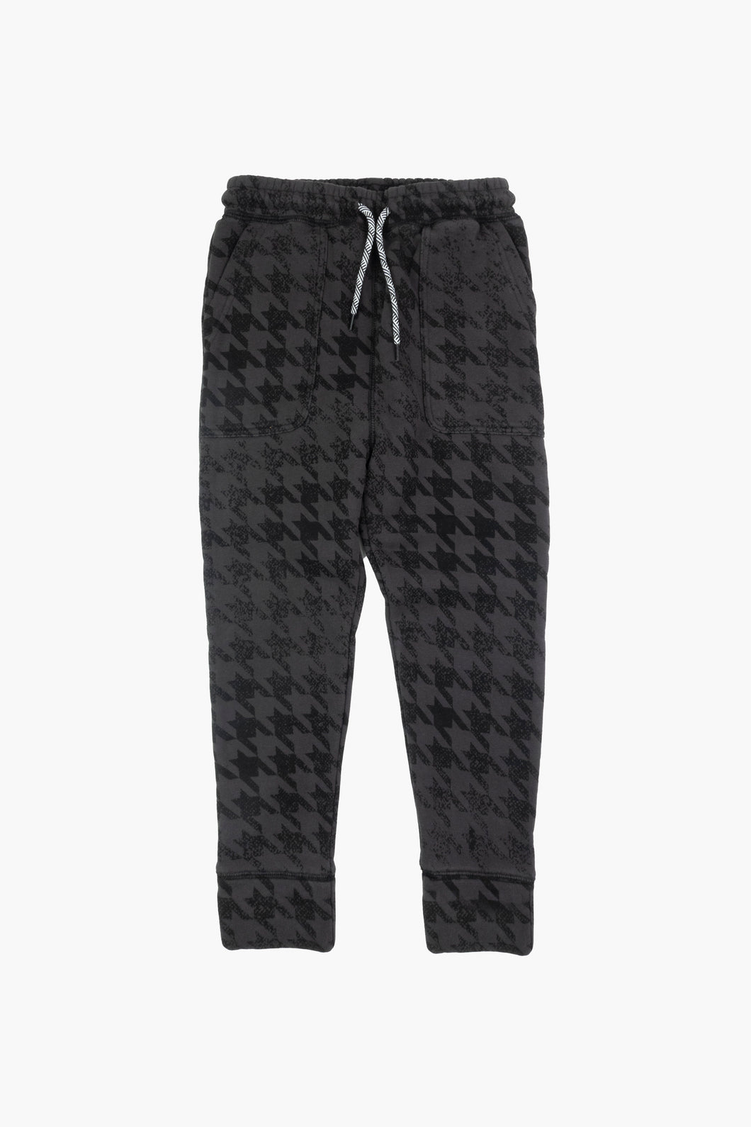 Rest Day Sweats - Black Houndstooth