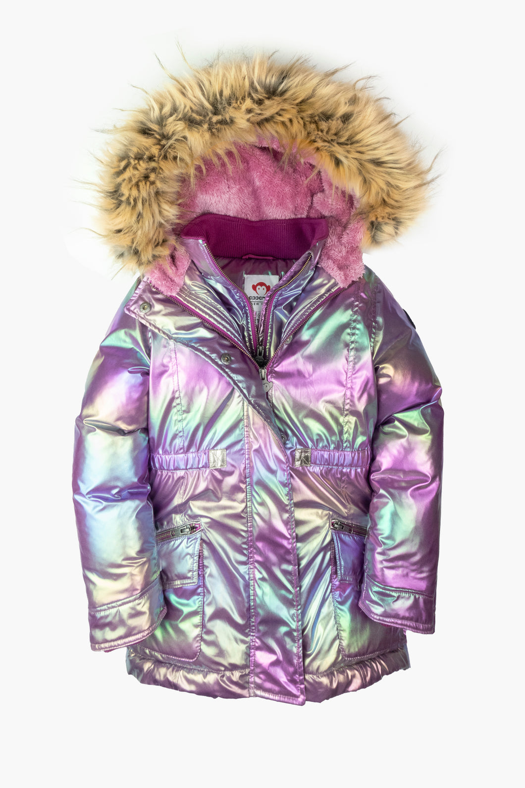 Middie Puffer Coat - Code Pink