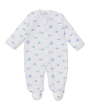 Load image into Gallery viewer, Whale Wonder Footie w/ Zip PRT - Light Blue