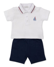 Load image into Gallery viewer, Seas the Day Bermuda Set Mix - White/Navy
