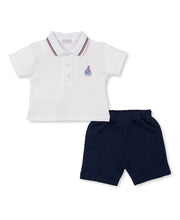Load image into Gallery viewer, Seas the Day Bermuda Set Mix - White/Navy
