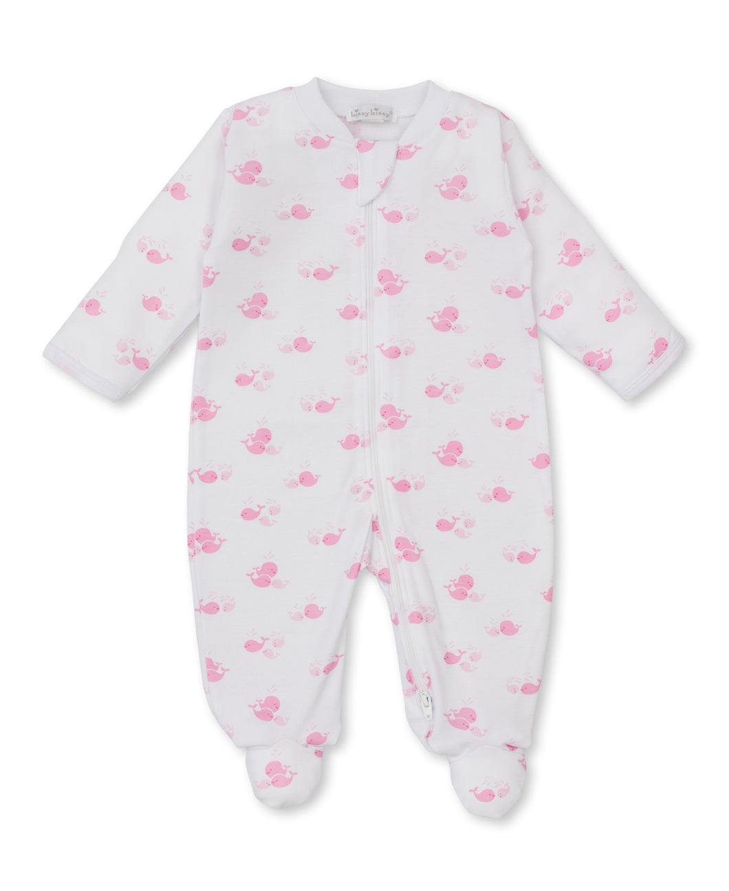 Whale Wonder Footie w/ Zip PRT - Pink