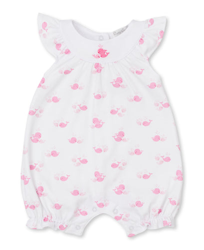 Whale Wonder Short Playsuit PRT - Pink