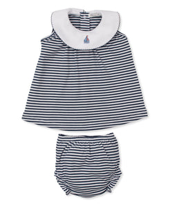 Seas the Day Dress Set STR - Navy