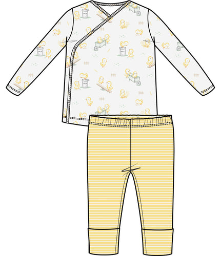 Baby Chicks Tmh Set W/ Roll Over Cuff Pant