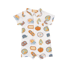 Load image into Gallery viewer, Groovy Vibes Stickers Polo Shortie