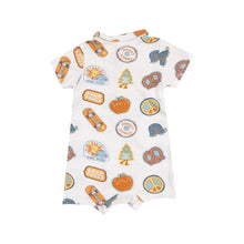 Load image into Gallery viewer, Groovy Vibes Stickers Polo Shortie
