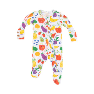 Eat The Rainbow 2  Way Zipper Footie