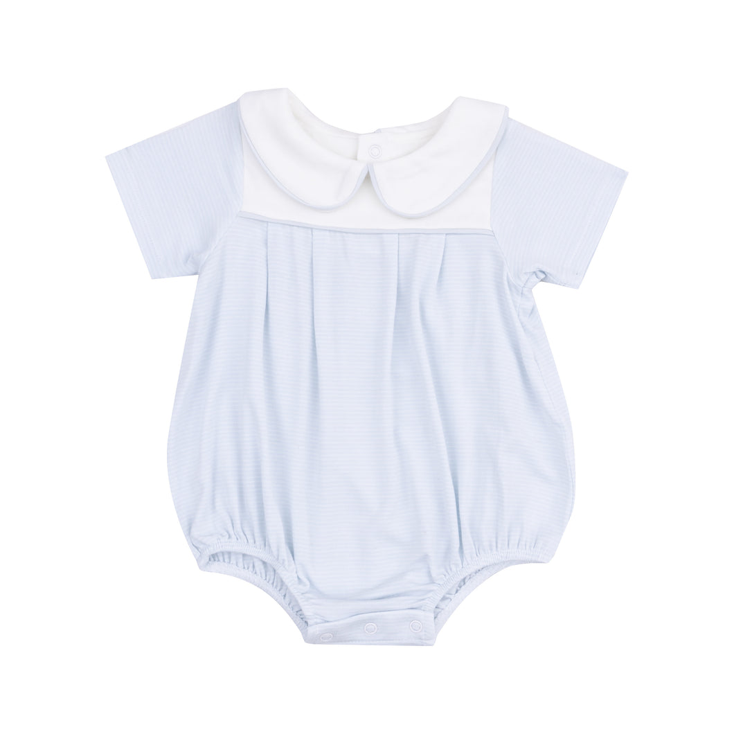 Stripe Classic Blue  Classic Box Pleat  Bubble