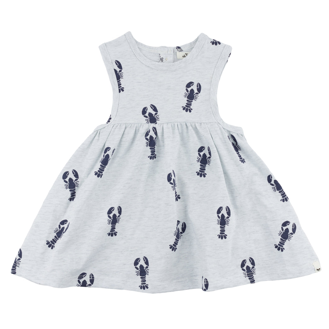 oh baby! Lobsters Lily Tank Dress SL - Heather Gray