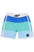 Load image into Gallery viewer, Block Stripe Boardshort - Blue Marina