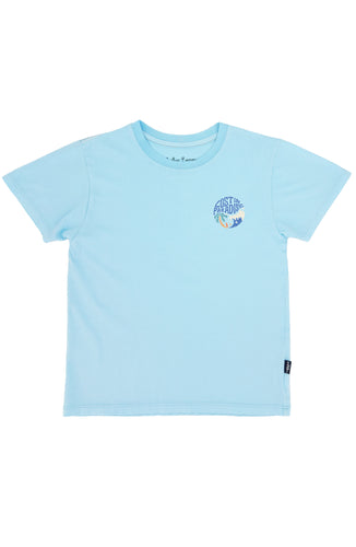 Lost In Paradise Vintage Tee - Crystal Blue