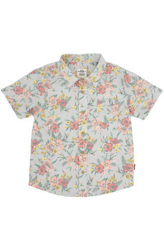 Paradise Cove Button Down - Light Grey