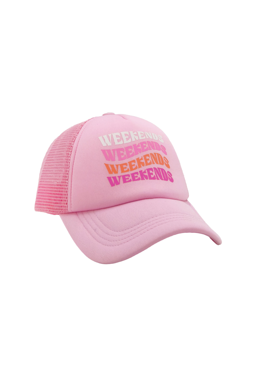 Weekends Trucker Hat - Fairy Tale Pink