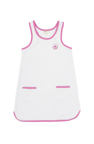 Clear Skies Ringer Tank Dress - White