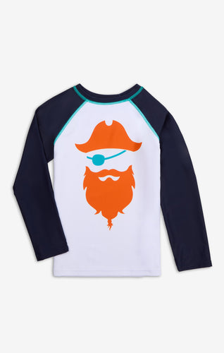 Long Sleeve Rash Guard - Navy Blue