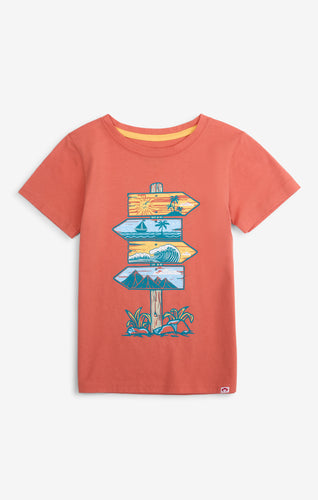 Graphic Short Sleeve Tee - Clay