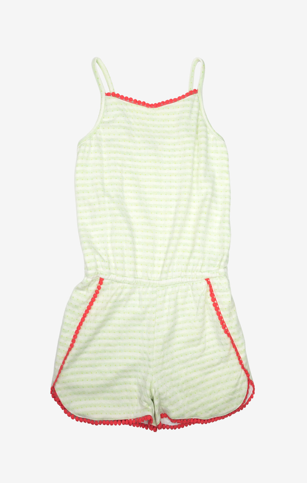 Novia Romper - Light Green Stripe