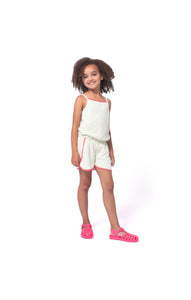 Novia Romper - Light Green Stripe