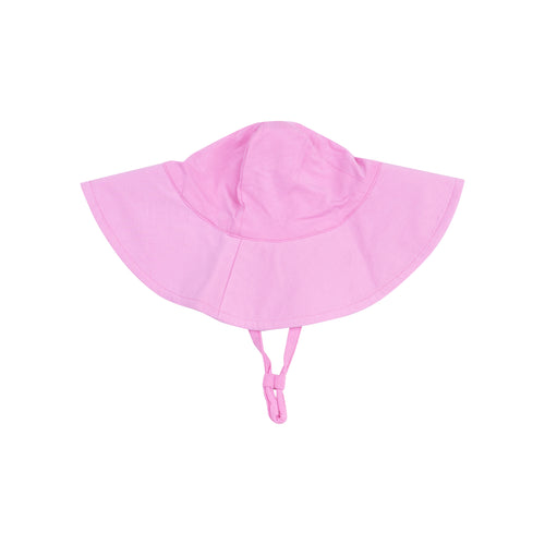 Solid Fuchsia Pink Wide Brim Sunhat
