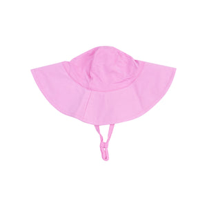 Solid Fuchsia Pink Wide Brim Sunhat