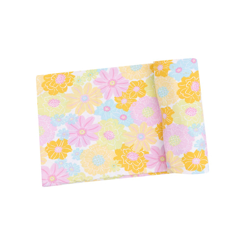 Sunny Dahlias Swaddle Blanket