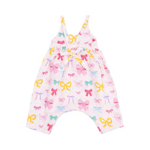 Load image into Gallery viewer, Colorful Bows Tie Back Romper