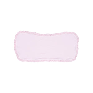 Stripe Classic Pink Ruffle Burp Cloth