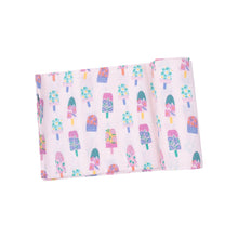 Load image into Gallery viewer, Floral Popsicles Swaddle Blanket