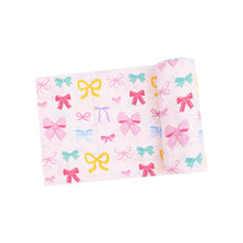 Load image into Gallery viewer, Colorful Bows Swaddle Blanket