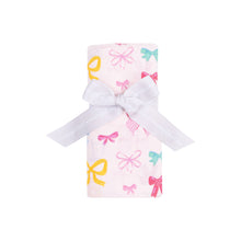 Load image into Gallery viewer, Colorful Bows Swaddle Blanket