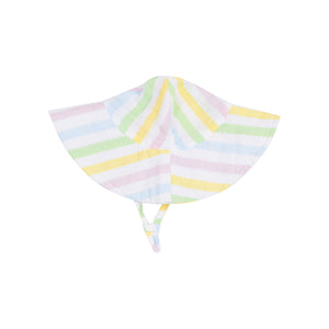 Ric Rac Stripe Wide Brim Sunhat