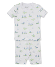 Load image into Gallery viewer, Fairway Foursom Short PJ Set Snug PRT - Multi Blue