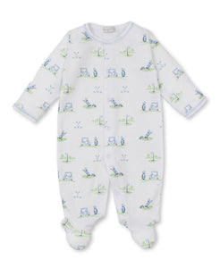 Fairway Foursom Footie PRT - Multi Blue