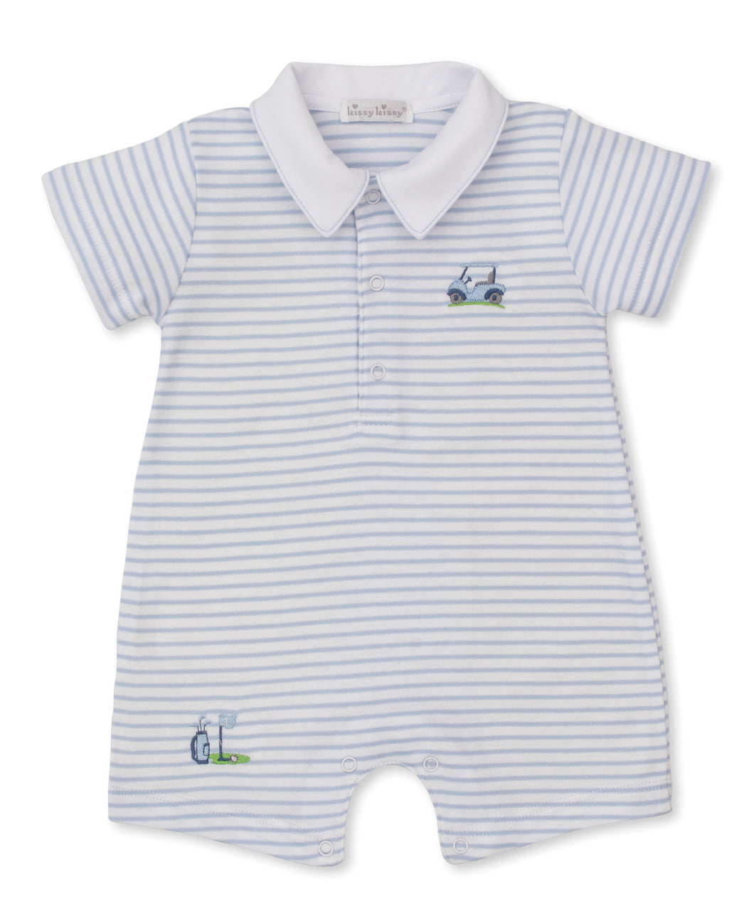 Fairway Foursom Short Playsuit STR - Light Blue