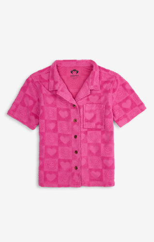 Girls Resort Shirt - Fuchsia