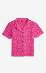 Girls Resort Shirt - Fuchsia