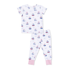Load image into Gallery viewer, Bubbly Sailboats Pink - Short Sleeve Loungewear Set
