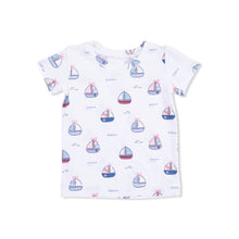 Load image into Gallery viewer, Bubbly Sailboats Pink - Short Sleeve Loungewear Set