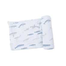 Load image into Gallery viewer, Little Whales - Swaddle Blanket