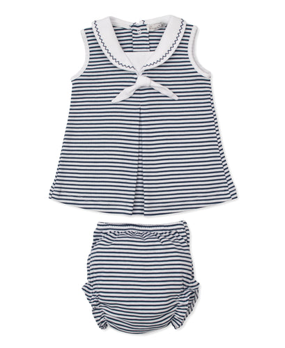 Bold Stripes & Bright Stars Dress STR - Navy