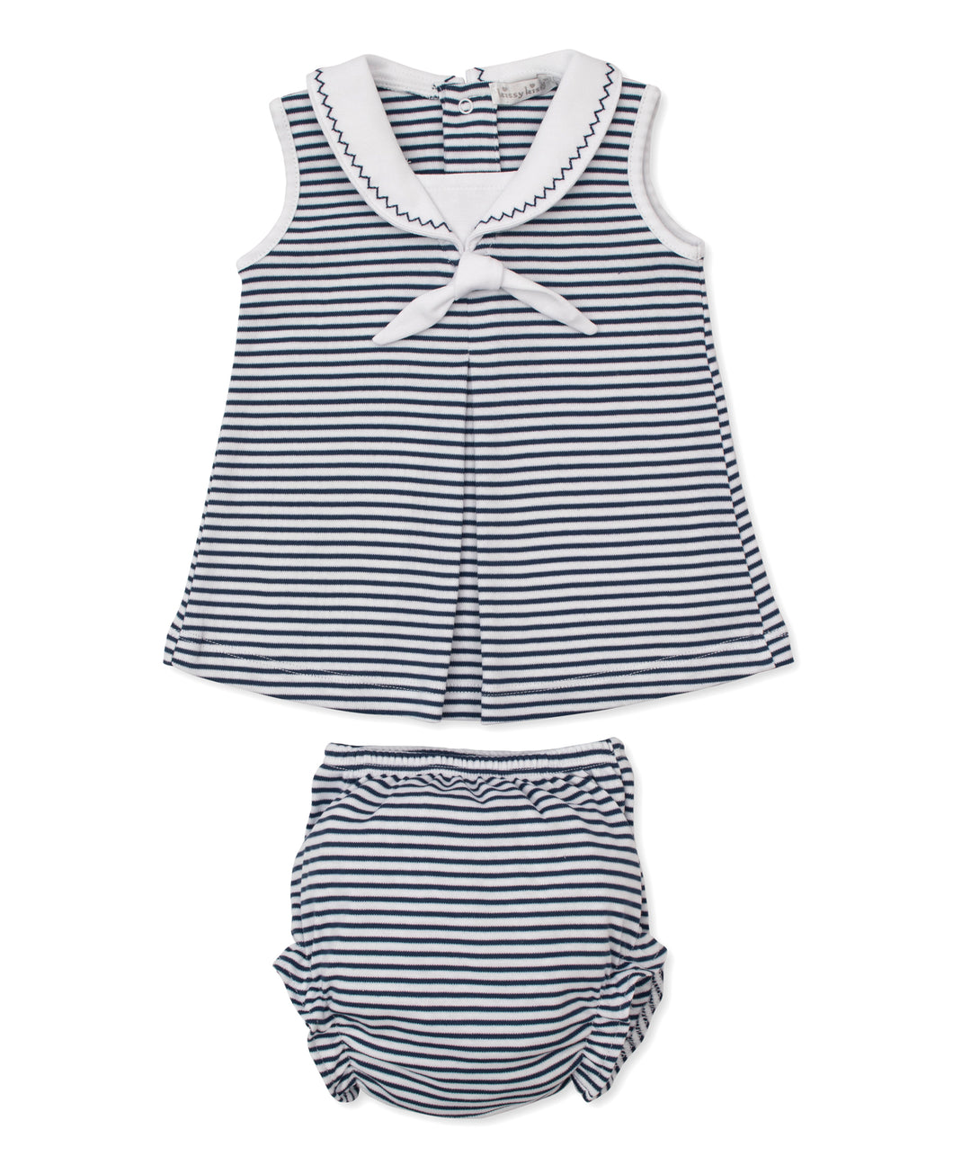 Bold Stripes & Bright Stars Dress STR - Navy