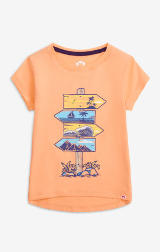 Circle Tee - Peach