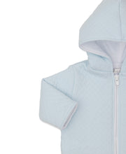 Load image into Gallery viewer, Classic Jacquar Jacquard Padded Zip Jack - Light Blue